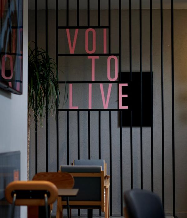 Modern wellness center interior with comfortable seating and natural lighting
